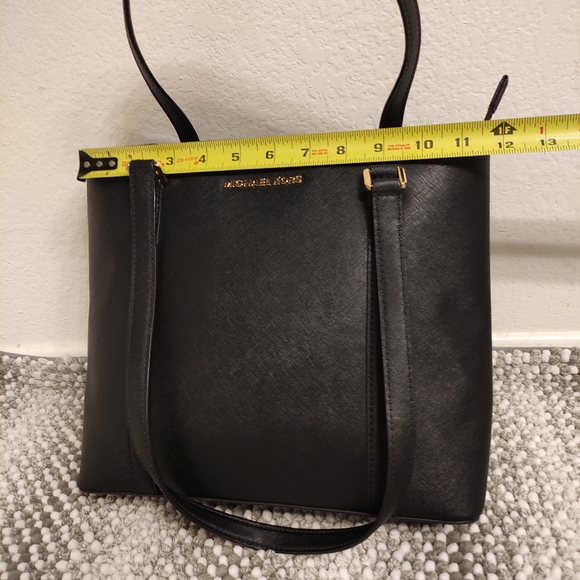 Michael Kors Sady Saffiano Leather Tote - Black Style 35T7GD4T2L - Picture 10 of 13